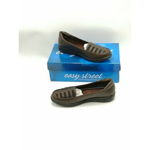 Easy Street Genesis Slip On Loafers Brown Women's US 8W - Picture 5 of 9